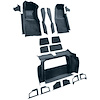 VT1120865 1979-80 Chevrolet Corvette; Complete Molded Carpet Set; w/o Door Panels; w/ 2 Compartment Doors; Cutpile; Midnight Blu - image 1