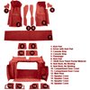VT1121054 1981-82 Chevrolet Corvette; Complete Molded Carpet Set; Cutpile; Dark Red/Carmine - image 4