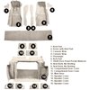 VT1121069 1981-82 Chevrolet Corvette; Complete Molded Carpet Set; Cutpile; Silver - image 4