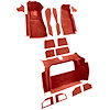 VT1121121 1981-82 Chevrolet Corvette; Complete Molded Carpet Set; w/o Door Panels; Cutpile; Red - image 1
