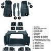VT1121153 1981-82 Chevrolet Corvette; Complete Molded Carpet Set; w/o Door Panels; Cutpile; Blue - image 4