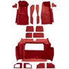 VT1121154 1981-82 Chevrolet Corvette; Complete Molded Carpet Set; w/o Door Panels; Cutpile; Dark Red/Carmine - image 2