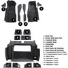 VT1121157 1981-82 Chevrolet Corvette; Complete Molded Carpet Set; w/o Door Panels; Cutpile; Charcoal - image 4