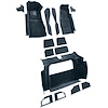 VT1121165 1981-82 Chevrolet Corvette; Complete Molded Carpet Set; w/o Door Panels; Cutpile; Midnight Blue - image 1