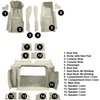 VT1121174 1981-82 Chevrolet Corvette; Complete Molded Carpet Set; w/o Door Panels; Cutpile; Saddle / Biscuit - image 4