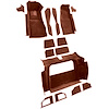 VT1121179 1981-82 Chevrolet Corvette; Complete Molded Carpet Set; w/o Door Panels; Cutpile; Cinnabar - image 1