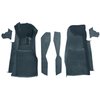 VT1121239 1981-82 Chevrolet Corvette; Front Molded Carpet Set; w/ Console Strips & Kick Panels; Cutpile; Blue - image 2