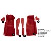 VT1121254 1981-82 Chevrolet Corvette; Front Molded Carpet Set; w/ Console Strips & Kick Panels; Cutpile; Dark Red/Carmine - image 4