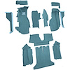 VT1121604 1984-87 Chevrolet Corvette; Coupe; Complete Molded Carpet Set; w/ Heel Pad; Cutpile; Metallic Blue - image 1