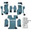 VT1121604 1984-87 Chevrolet Corvette; Coupe; Complete Molded Carpet Set; w/ Heel Pad; Cutpile; Metallic Blue - image 4