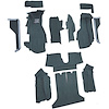 VT1121639 1984-87 Chevrolet Corvette; Coupe; Complete Molded Carpet Set; w/ Heel Pad; Cutpile; Blue - image 1