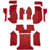 VT1121654 1984-87 Chevrolet Corvette; Coupe; Complete Molded Carpet Set; w/ Heel Pad; Cutpile; Dark Red/Carmine - image 2