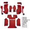 VT1121654 1984-87 Chevrolet Corvette; Coupe; Complete Molded Carpet Set; w/ Heel Pad; Cutpile; Dark Red/Carmine - image 4