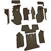 VT1121657 1984-87 Chevrolet Corvette; Coupe; Complete Molded Carpet Set; w/ Heel Pad; Cutpile; Bronze - image 1