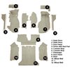 VT1121674 1984-87 Chevrolet Corvette; Coupe; Complete Molded Carpet Set; w/ Heel Pad; Cutpile; Saddle / Biscuit - image 4