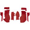 VT1122054 1984-87 Chevrolet Corvette; Front Molded Carpet Set; w/ Heel Pad; Cutpile; Dark Red/Carmine - image 2