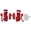 VT1122054 1984-87 Chevrolet Corvette; Front Molded Carpet Set; w/ Heel Pad; Cutpile; Dark Red/Carmine - image 4