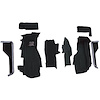 VT1122101 1984-87 Chevrolet Corvette; Front Molded Carpet Set; Cutpile; Black - image 1