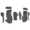 VT1122133 1984-87 Chevrolet Corvette; Front Molded Carpet Set; Cutpile; Graphite - image 1