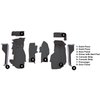 VT1122133 1984-87 Chevrolet Corvette; Front Molded Carpet Set; Cutpile; Graphite - image 4