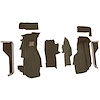 VT1122157 1984-87 Chevrolet Corvette; Front Molded Carpet Set; Cutpile; Bronze - image 1