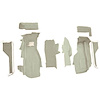 VT1122174 1984-87 Chevrolet Corvette; Front Molded Carpet Set; Cutpile; Saddle / Biscuit - image 1