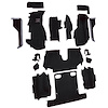 VT1122601 1986-87 Chevrolet Corvette; Convertible; Complete Molded Carpet Set; w/ Heel Pad; Cutpile; Black - image 1