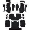 VT1122601 1986-87 Chevrolet Corvette; Convertible; Complete Molded Carpet Set; w/ Heel Pad; Cutpile; Black - image 2