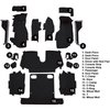 VT1122601 1986-87 Chevrolet Corvette; Convertible; Complete Molded Carpet Set; w/ Heel Pad; Cutpile; Black - image 4