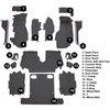 VT1122633 1986-87 Chevrolet Corvette; Convertible; Complete Molded Carpet Set; w/ Heel Pad; Cutpile; Graphite - image 3