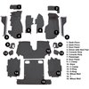 VT1122633 1986-87 Chevrolet Corvette; Convertible; Complete Molded Carpet Set; w/ Heel Pad; Cutpile; Graphite - image 4