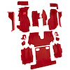 VT1122677 1986-87 Chevrolet Corvette; Convertible; Complete Molded Carpet Set; w/ Heel Pad; Cutpile; Flame Red - image 1