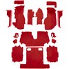 VT1122677 1986-87 Chevrolet Corvette; Convertible; Complete Molded Carpet Set; w/ Heel Pad; Cutpile; Flame Red - image 2