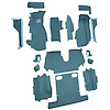 VT1122704 1986-87 Chevrolet Corvette; Convertible; Complete Molded Carpet Set; Cutpile; Metallic Blue - image 1
