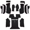 VT1123201 1988-89 Chevrolet Corvette; Coupe; Complete Molded Carpet Set; w/ Heel Pad; Cutpile; Black - image 2