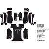 VT1123201 1988-89 Chevrolet Corvette; Coupe; Complete Molded Carpet Set; w/ Heel Pad; Cutpile; Black - image 4