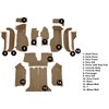 VT1123259 1988-89 Chevrolet Corvette; Coupe; Complete Molded Carpet Set; w/ Heel Pad; Cutpile; Cognac - image 4