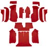 VT1123277 1988-89 Chevrolet Corvette; Coupe; Complete Molded Carpet Set; w/ Heel Pad; Cutpile; Flame Red - image 2