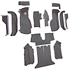 VT1123368 1988-89 Chevrolet Corvette; Coupe; Complete Molded Carpet Set; Cutpile; Smoke - image 1