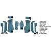 VT1123604 1988-89 Chevrolet Corvette; Front Molded Carpet Set; w/ Heel Pad; Cutpile; Metallic Blue - image 4