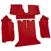 VT1124077 1988-89 Chevrolet Corvette; Coupe; Rear Molded Carpet; w/ Heel Pad; Cutpile; Flame Red