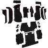 VT1124201 1988-89 Chevrolet Corvette; Convertible; Complete Molded Carpet Set; w/ Heel Pad; Cutpile; Black - image 1