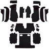 VT1124201 1988-89 Chevrolet Corvette; Convertible; Complete Molded Carpet Set; w/ Heel Pad; Cutpile; Black - image 2