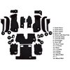 VT1124201 1988-89 Chevrolet Corvette; Convertible; Complete Molded Carpet Set; w/ Heel Pad; Cutpile; Black - image 4