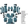 VT1124204 1988-89 Chevrolet Corvette; Convertible; Complete Molded Carpet Set; w/ Heel Pad; Cutpile; Metallic Blue - image 4