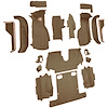 VT1124259 1988-89 Chevrolet Corvette; Convertible; Complete Molded Carpet Set; w/ Heel Pad; Cutpile; Cognac - image 1