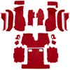 VT1124277 1988-89 Chevrolet Corvette; Convertible; Complete Molded Carpet Set; w/ Heel Pad; Cutpile; Flame Red - image 2