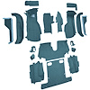 VT1124304 1988-89 Chevrolet Corvette; Convertible; Complete Molded Carpet Set; Cutpile; Metallic Blue - image 1