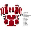 VT1124377 1988-89 Chevrolet Corvette; Convertible; Complete Molded Carpet Set; Cutpile; Flame Red - image 4