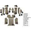 VT1124828 1990-93 Chevrolet Corvette; Coupe; w/ 2 Door Latches; Complete Molded Carpet Set; w/ Heel Pad; Cutpile; Medium Beige - image 3